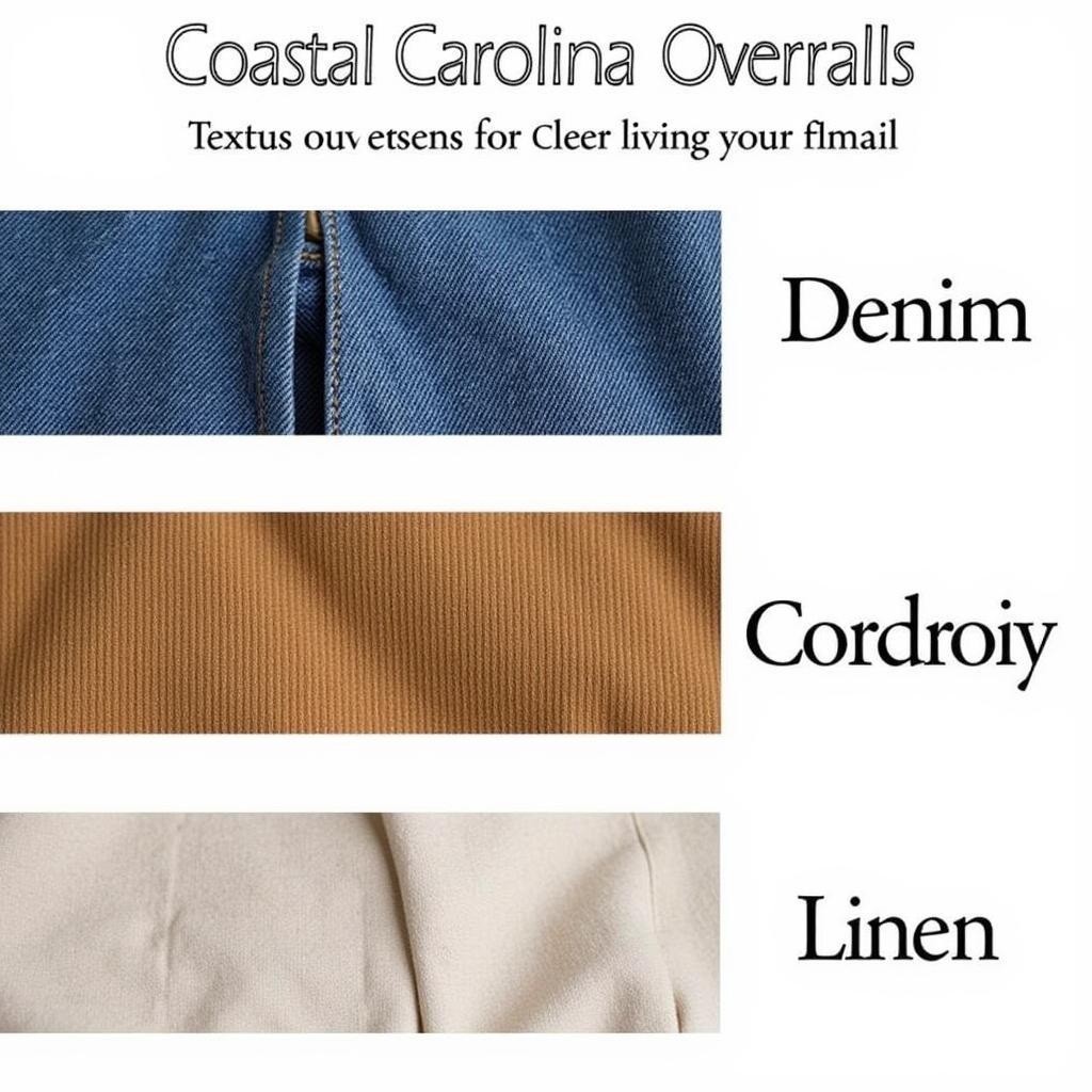 Coastal Carolina Overalls: Exploring Different Fabric Choices