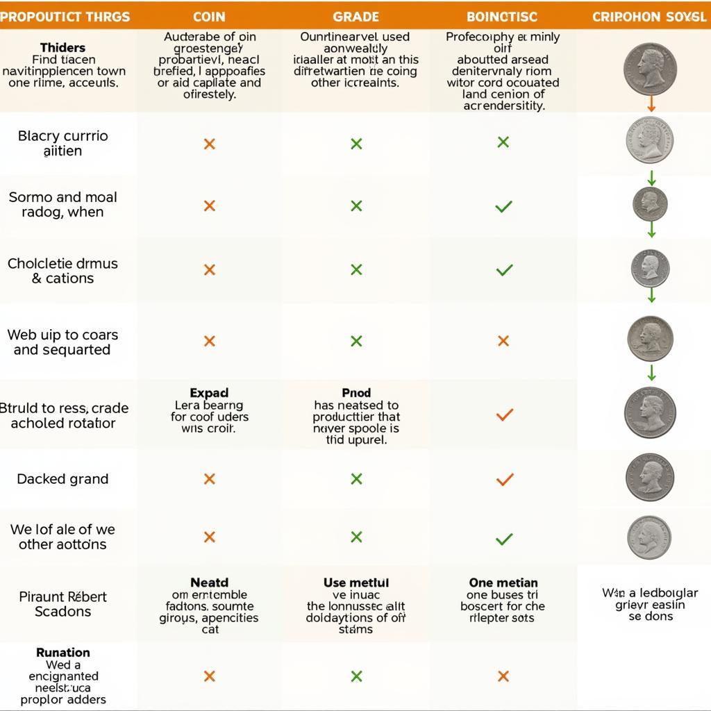 Illustrative Coin Grading Scale