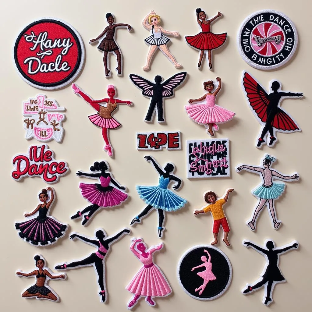 A Diverse Collection of Iron-on Dance Patches for Every Style