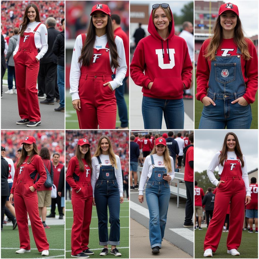 College football fans across the country embrace the overalls trend