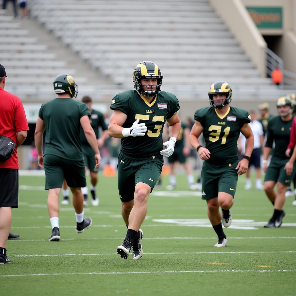 Colorado State Rams Football Practice