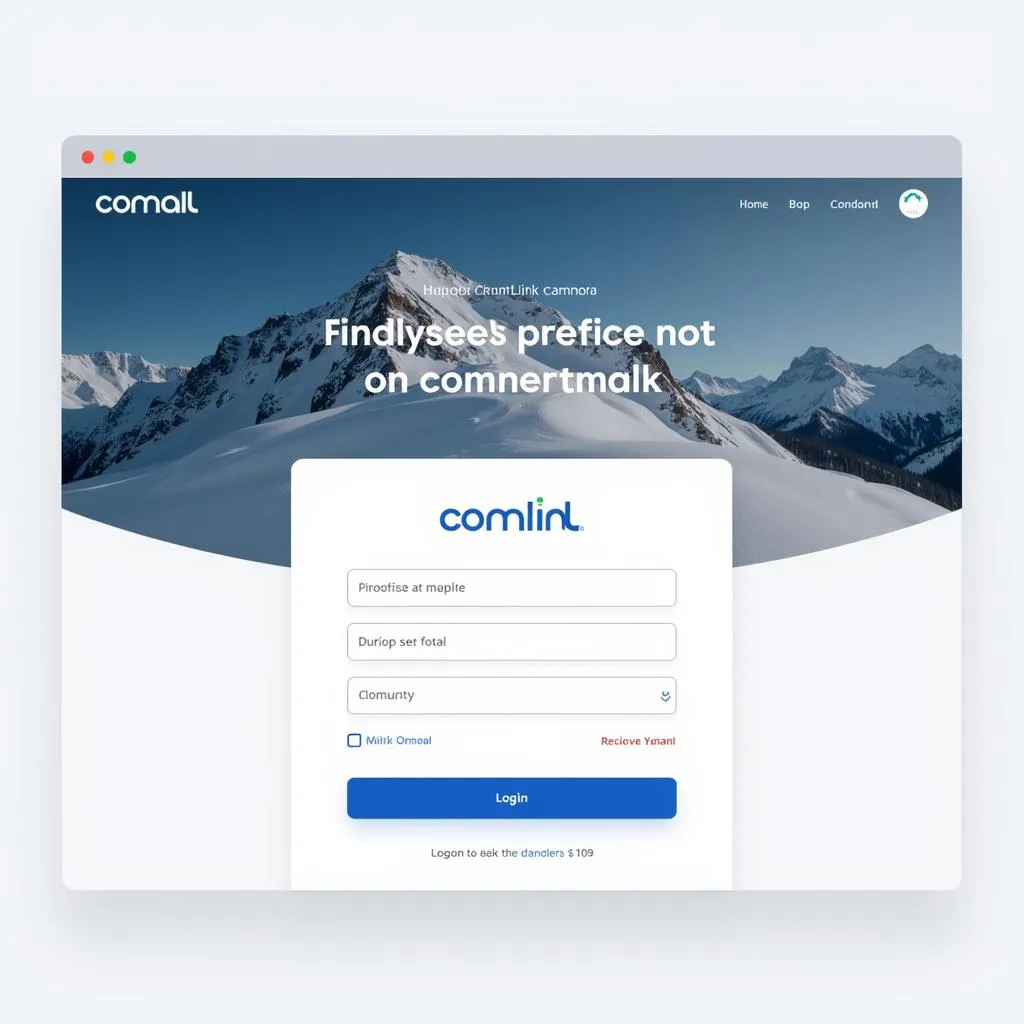 Comlink Login Interface