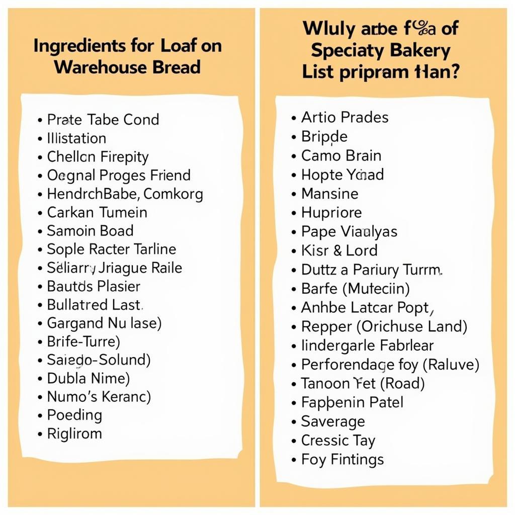  Comparing Bread Ingredients