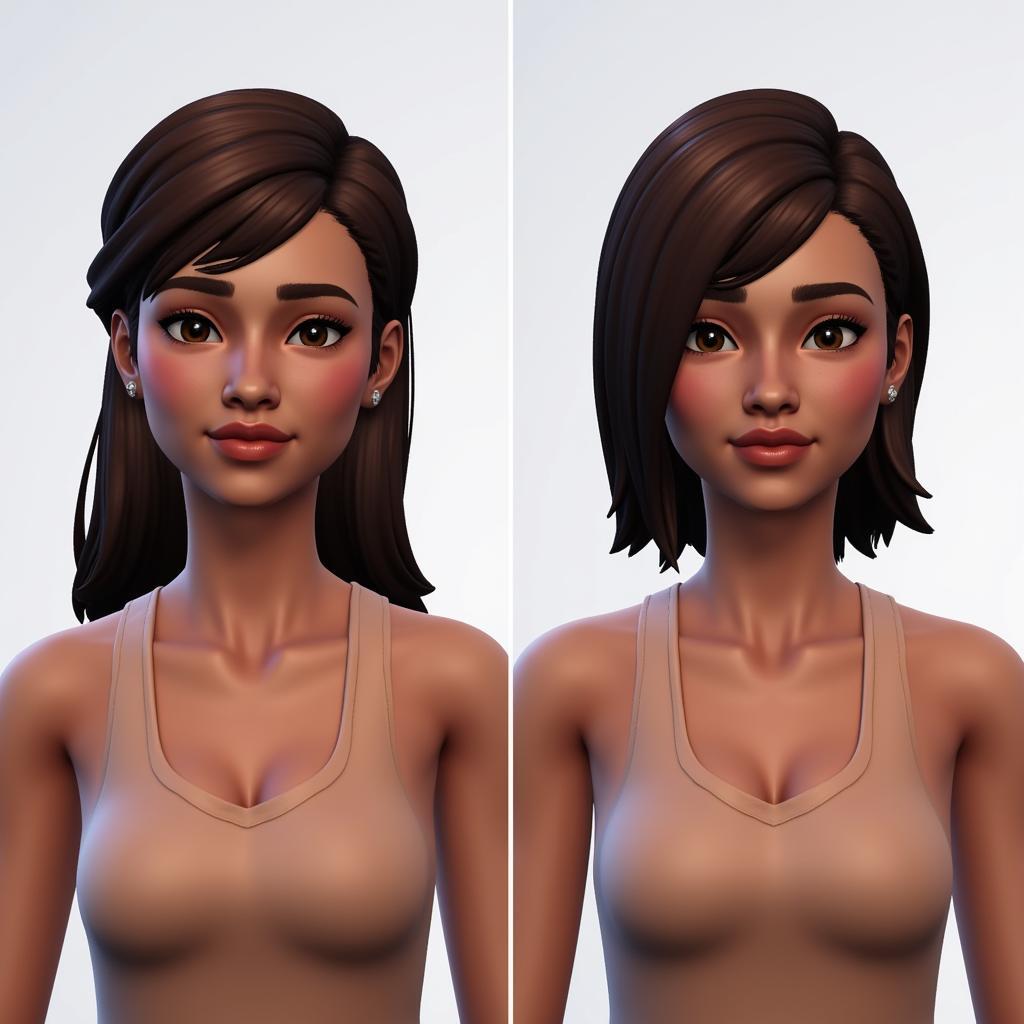 Comparison of Gaia Skinblends with Base Game Skins