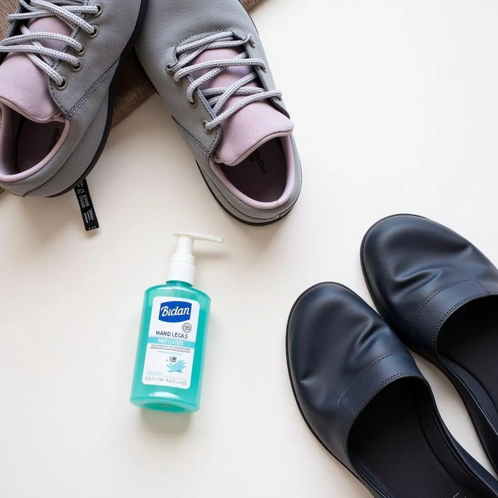 Comfortable Shoes and Hand Sanitizer for Conferences