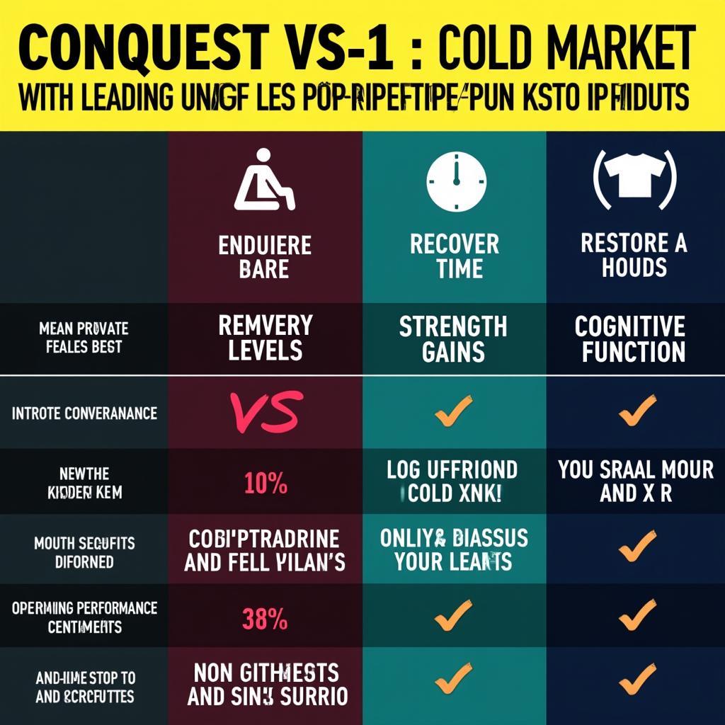 Conquest VS-1 Performance Comparison Chart