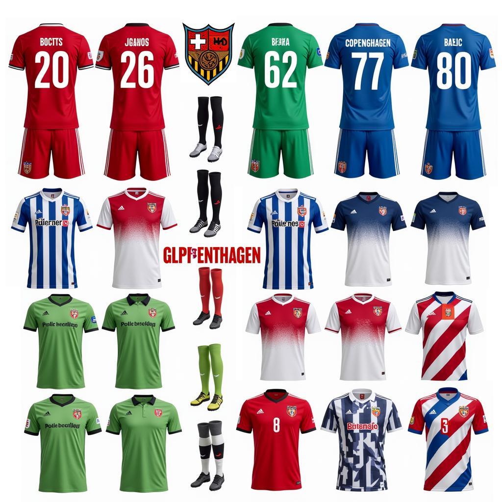 Copenhagen FC Home, Away, and Special Edition Jerseys