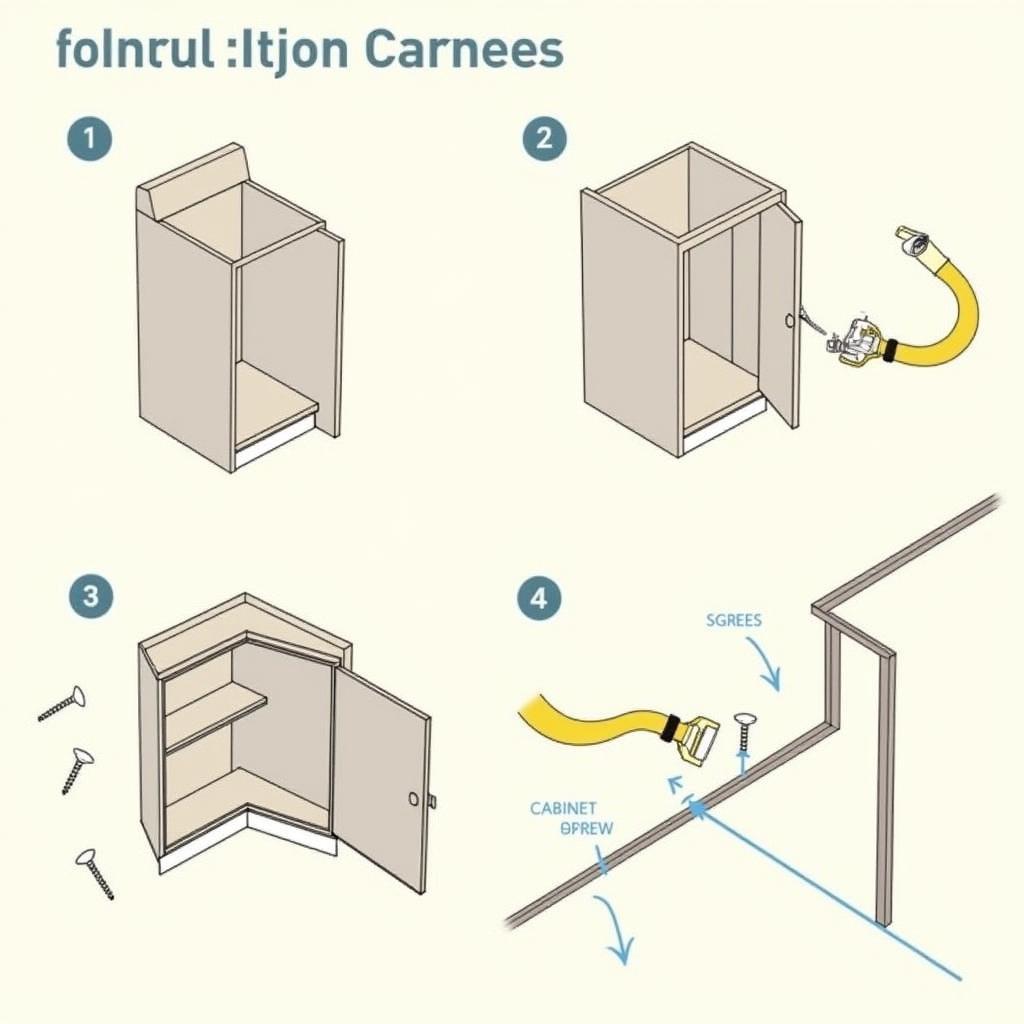 Corner Upper Kitchen Cabinet Installation Process