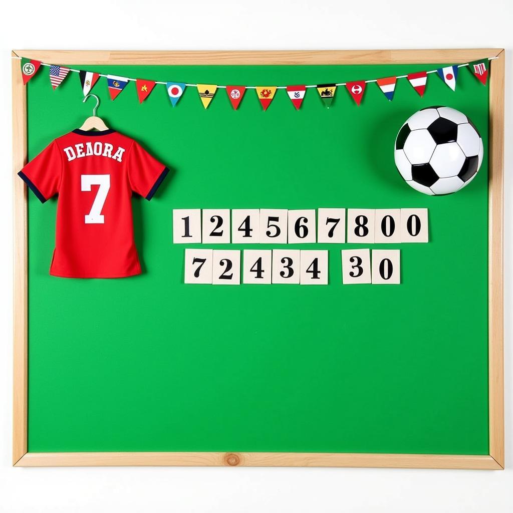 Sports Themed Countdown Bulletin Board