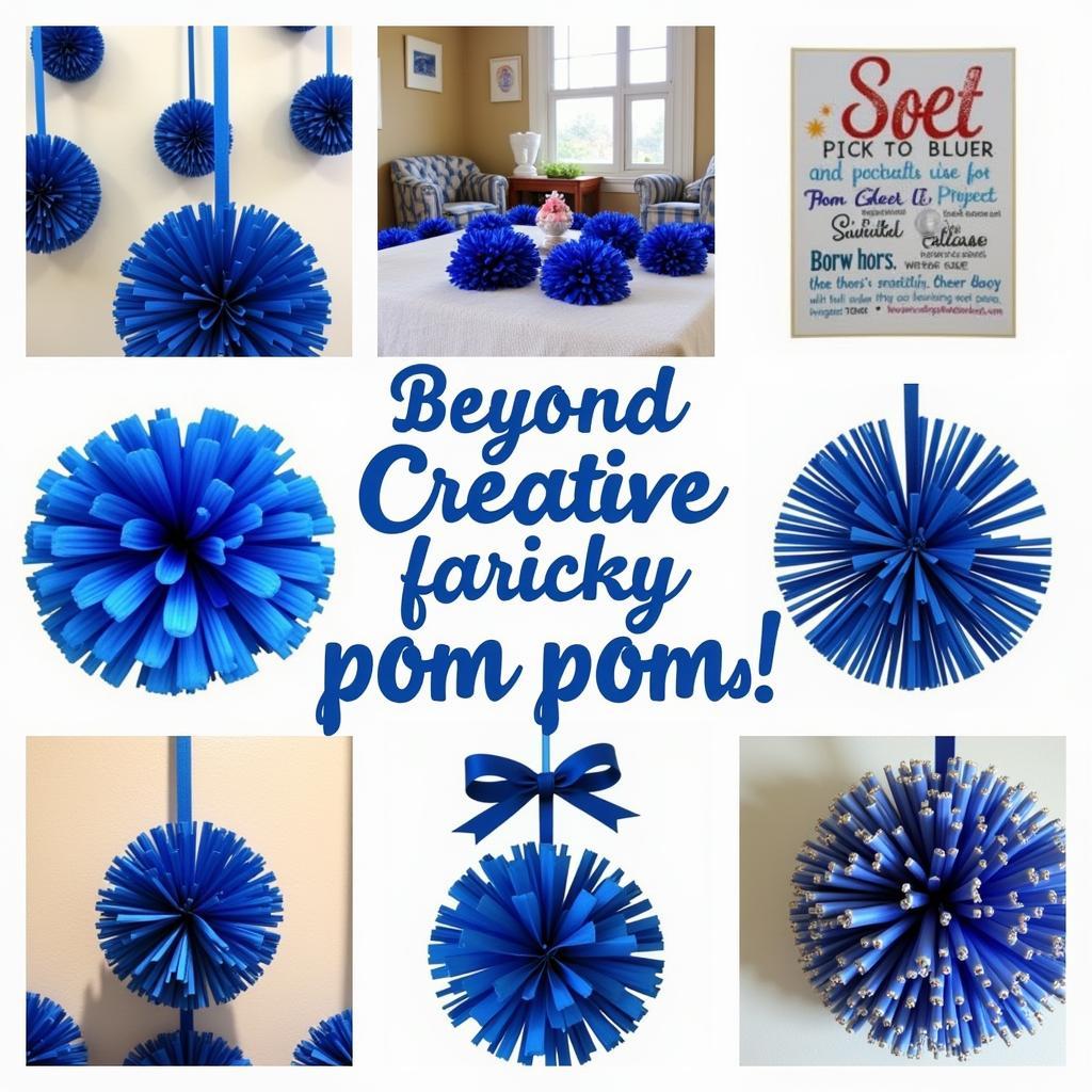 Creative Uses for Blue Pom Poms