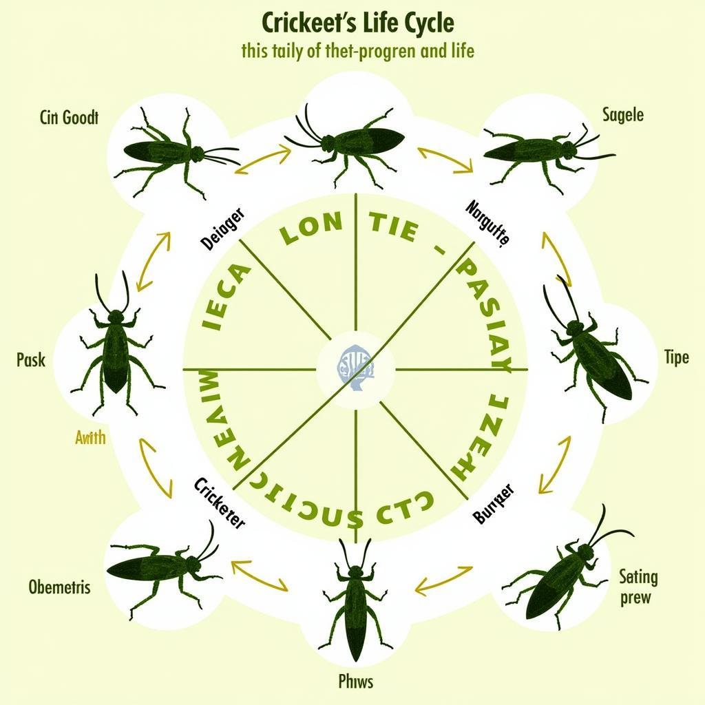 The life cycle of a cricket and its environmental impact