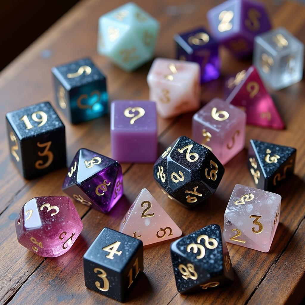 Elevate Your Game with Exquisite Crystal Dice Sets