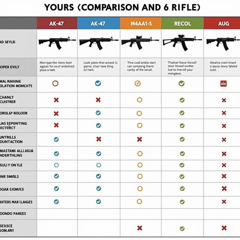 CS2 Rifle Comparison Chart