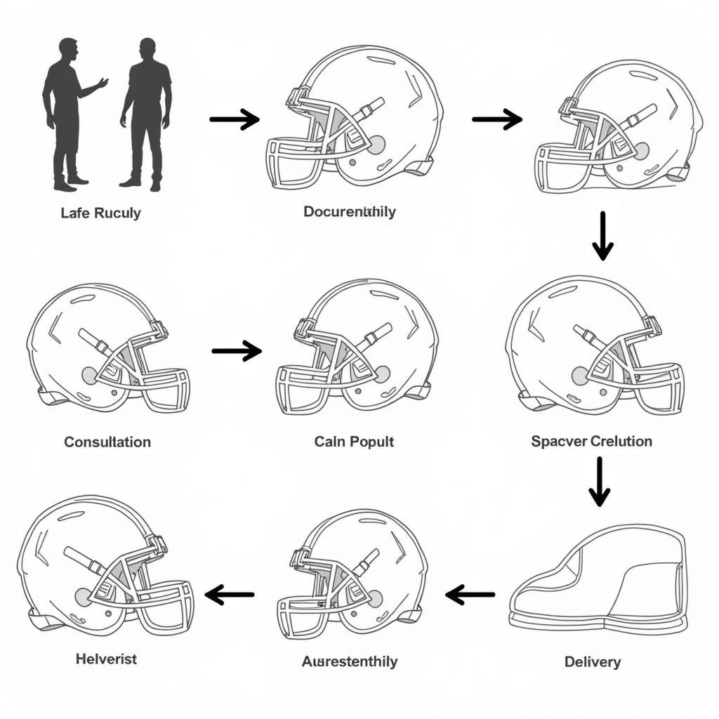 Custom Football Helmet Design Process