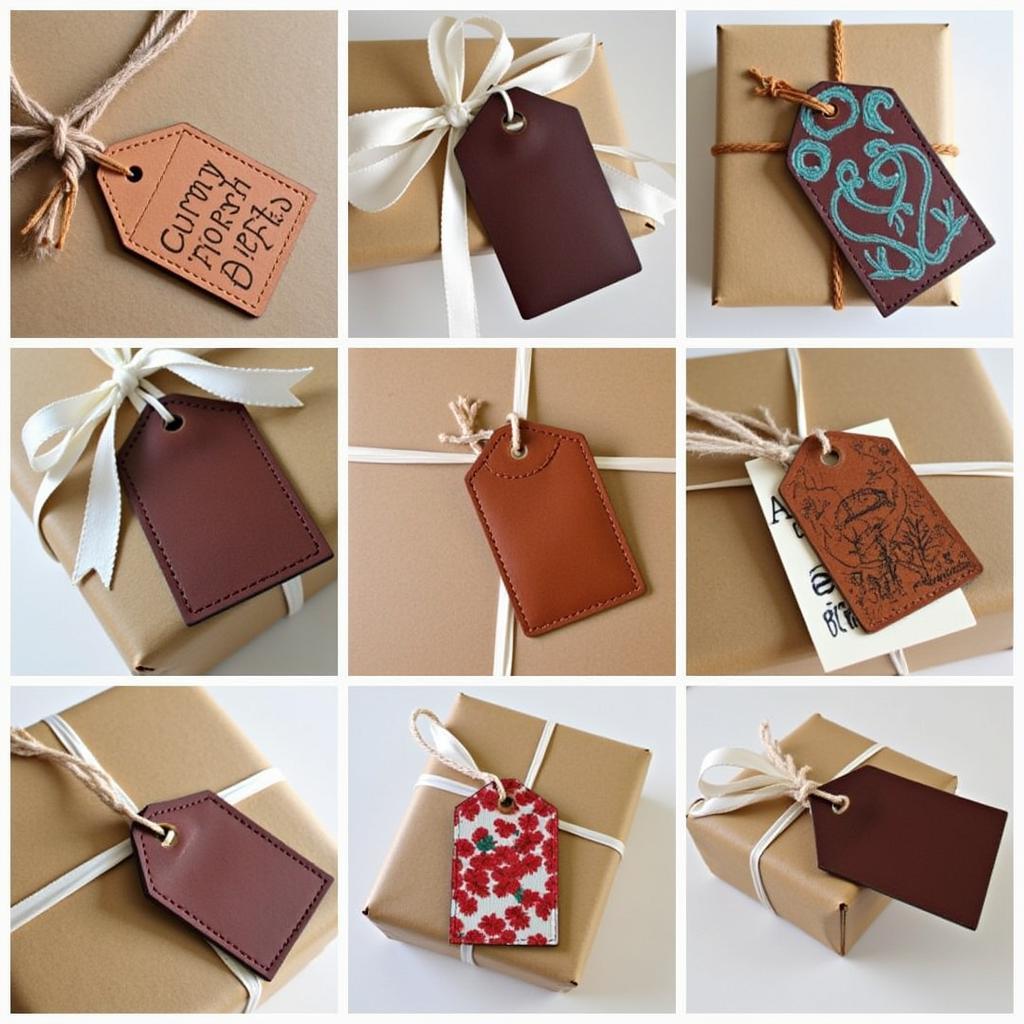 Personalized Leather Tags for Handmade Gifts