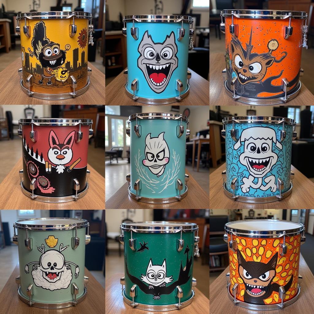 Custom Painted Drum Set Examples