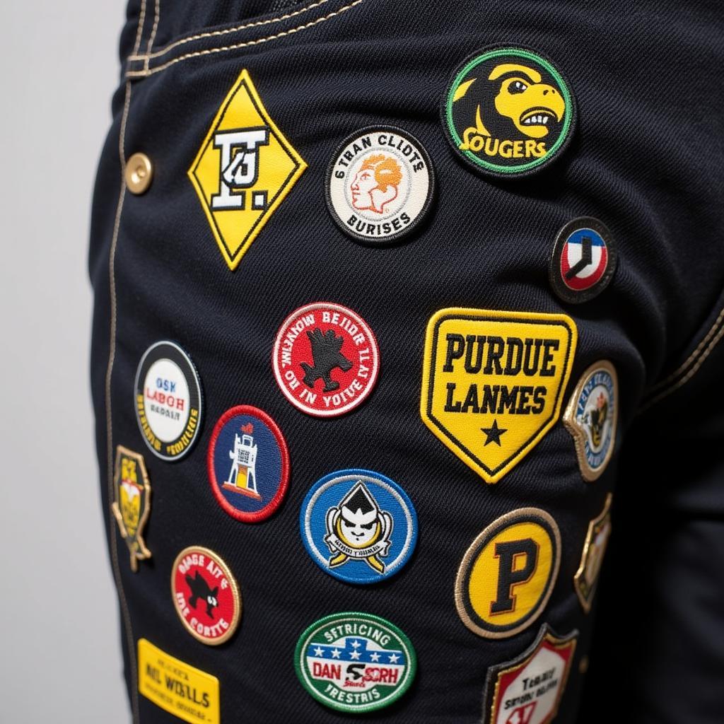 Purdue overalls with unique customizations