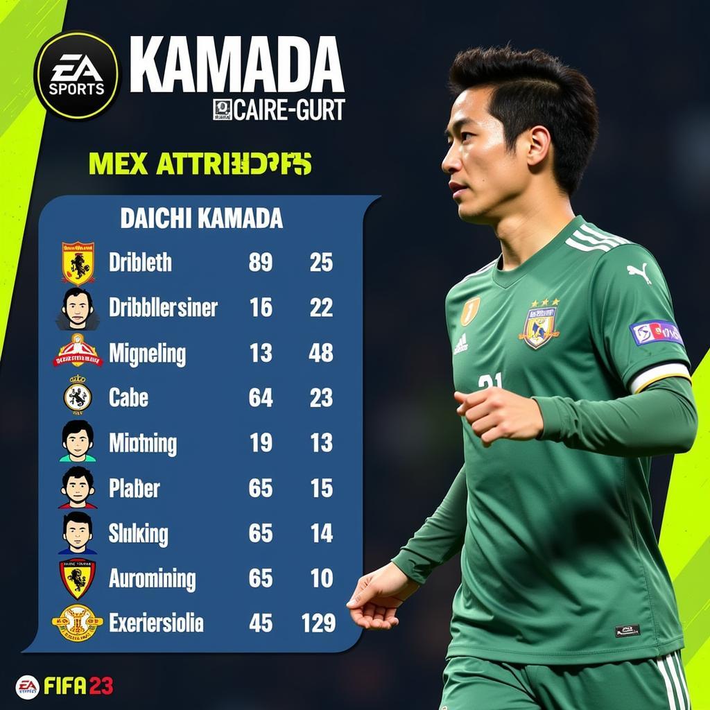 Daichi Kamada FIFA 23 Attributes