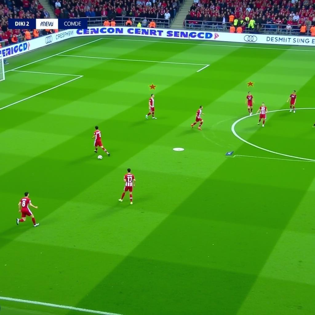 Daryl Dike's tactical deployment in a 4-3-3 formation in FIFA 23