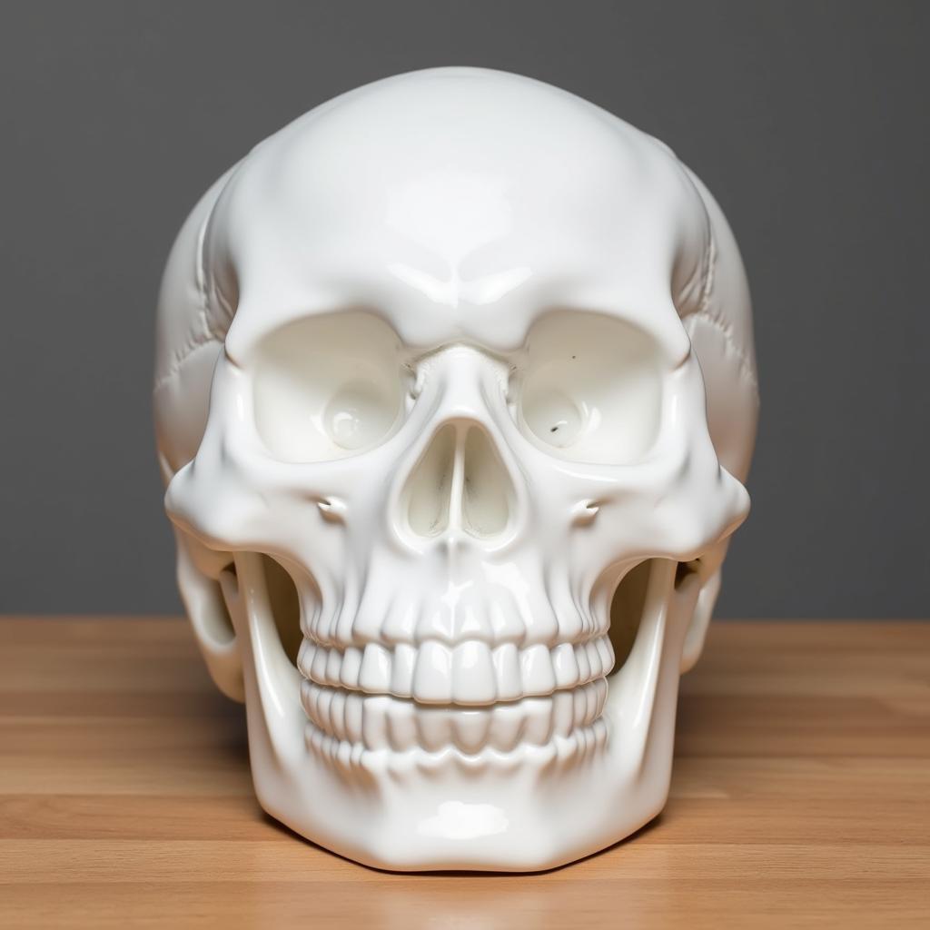 Blank Ceramic Day of the Dead Skull