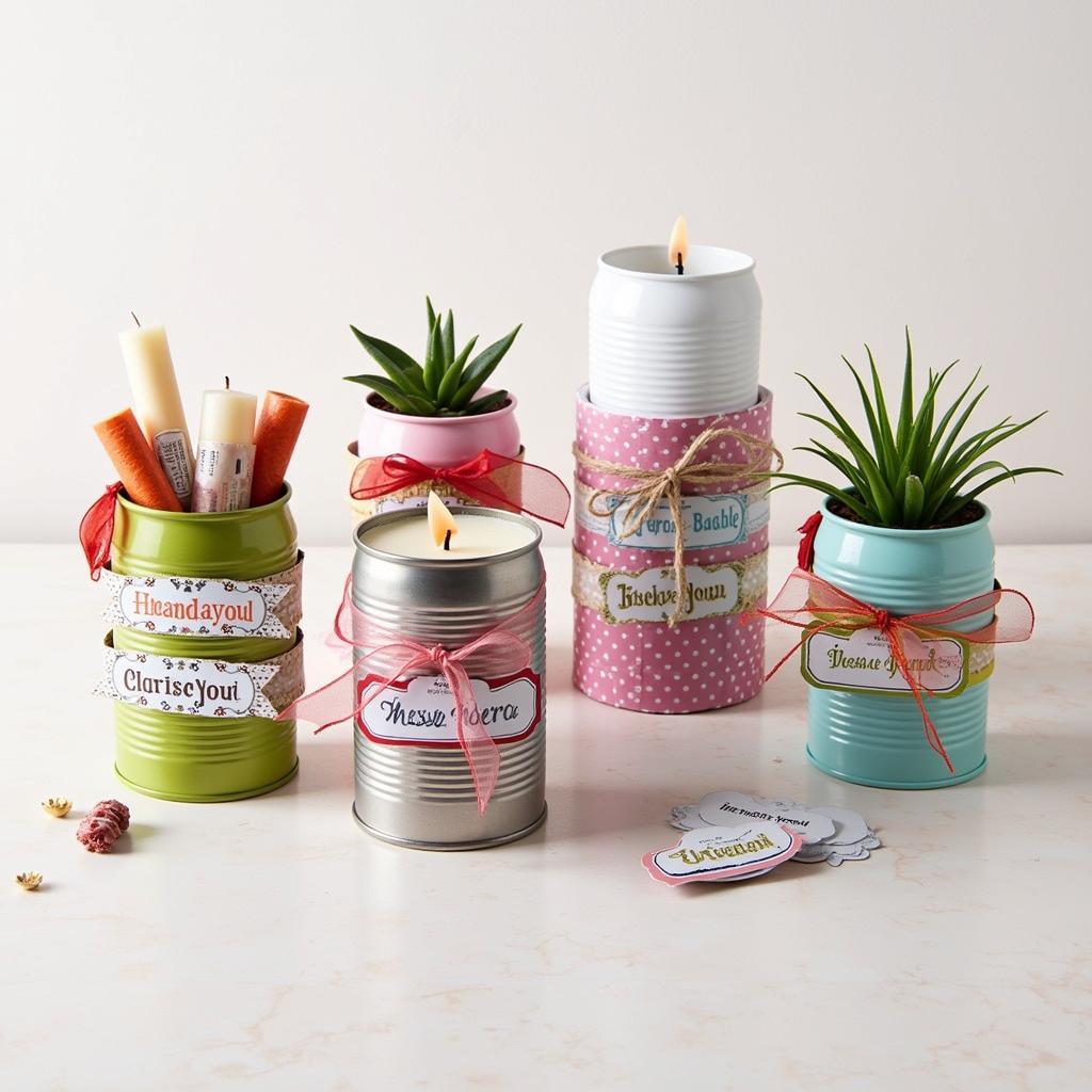 Decorated Cans as Personalized Gifts for Various Occasions