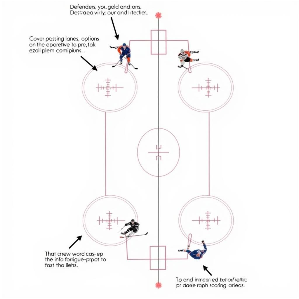 Defensive Hockey Positional Play Diagram