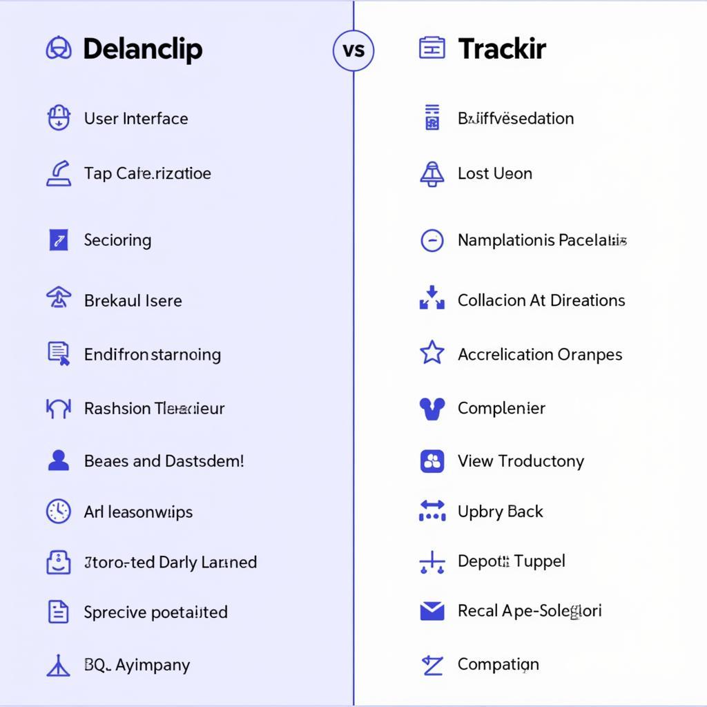 Delanclip vs Trackir Comparison Table