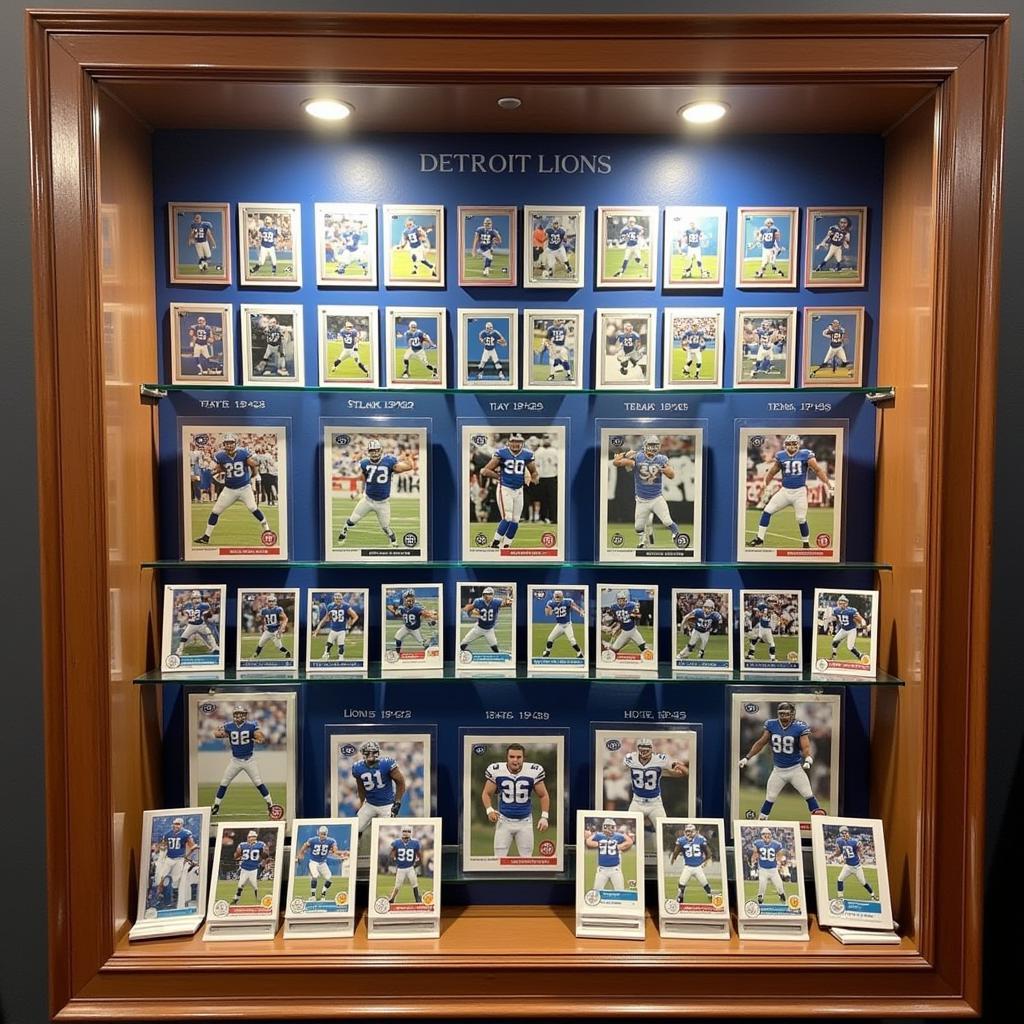 Detroit Lions Card Display Case