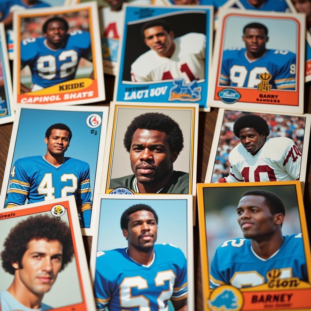 Vintage Detroit Lions Trading Cards