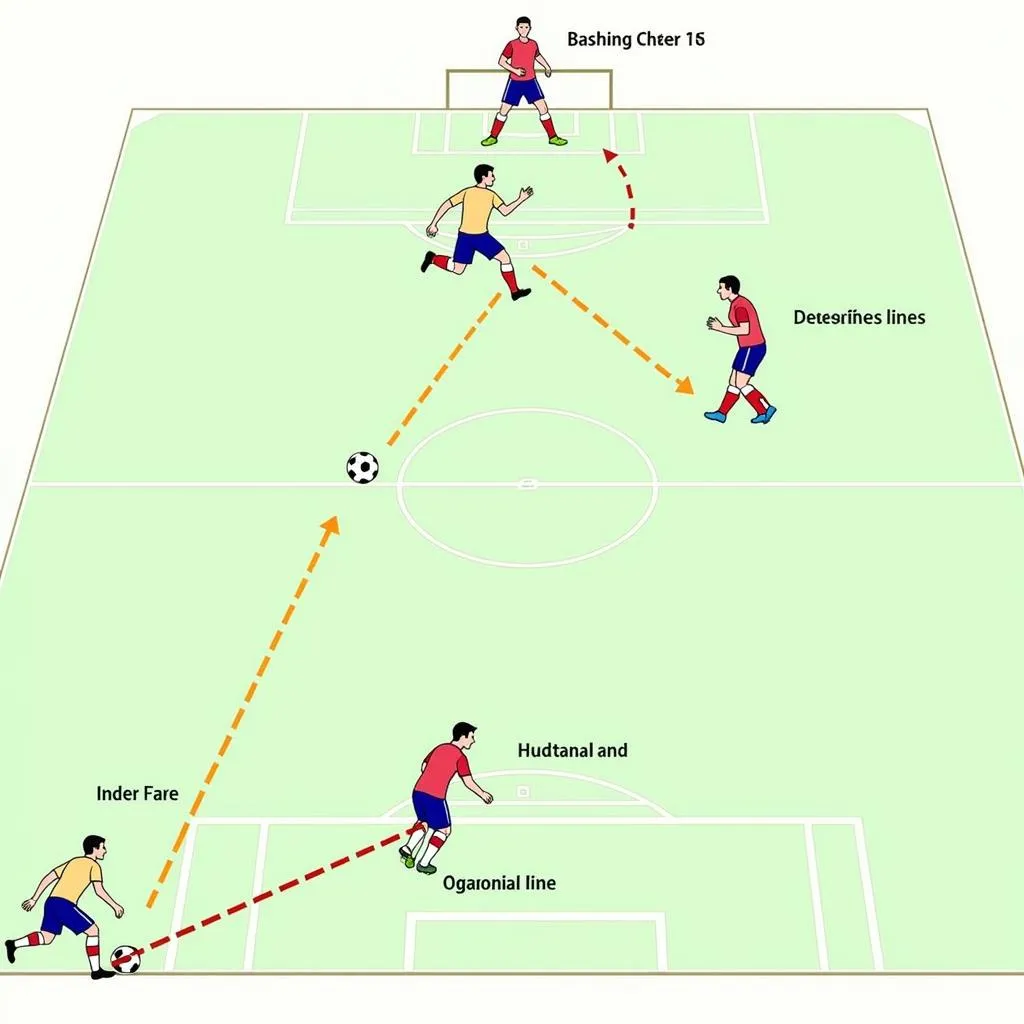 Diagonal Tiles in Football Tactics