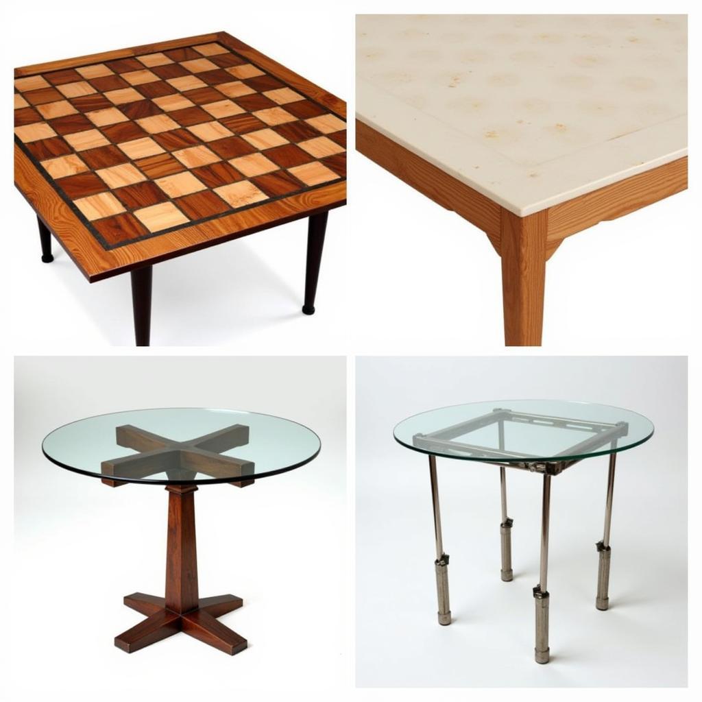 Different Chess Table Materials