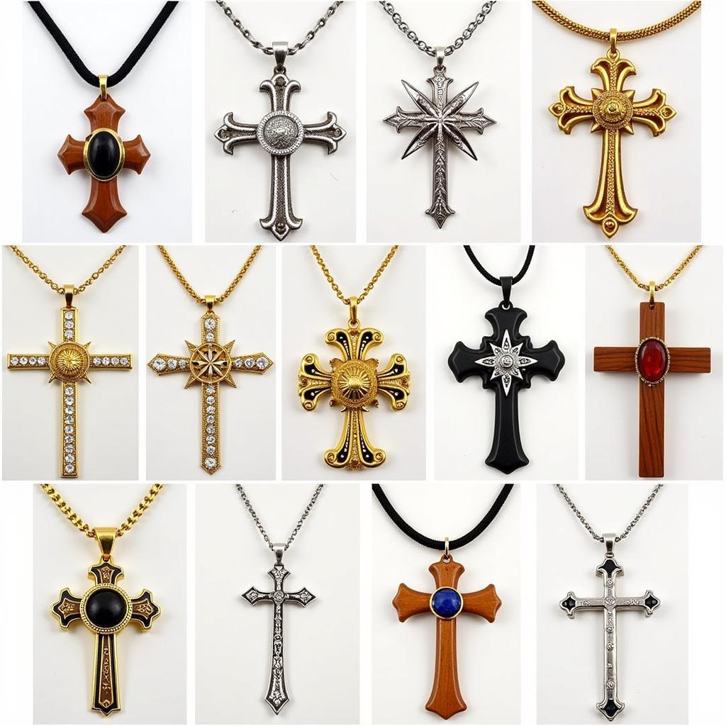 Different Types of Baseball Necklace Crosses 