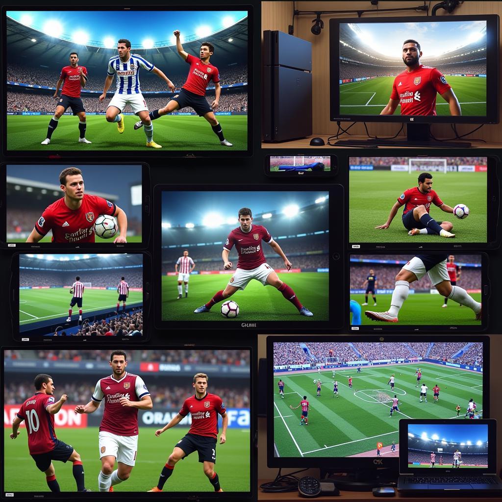 Variety of football gaming platforms