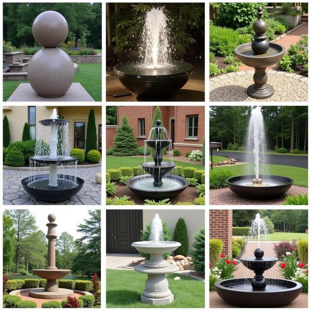 Different Styles of Rotating Ball Fountains