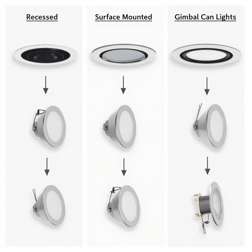 Different types of outdoor ceiling can lights