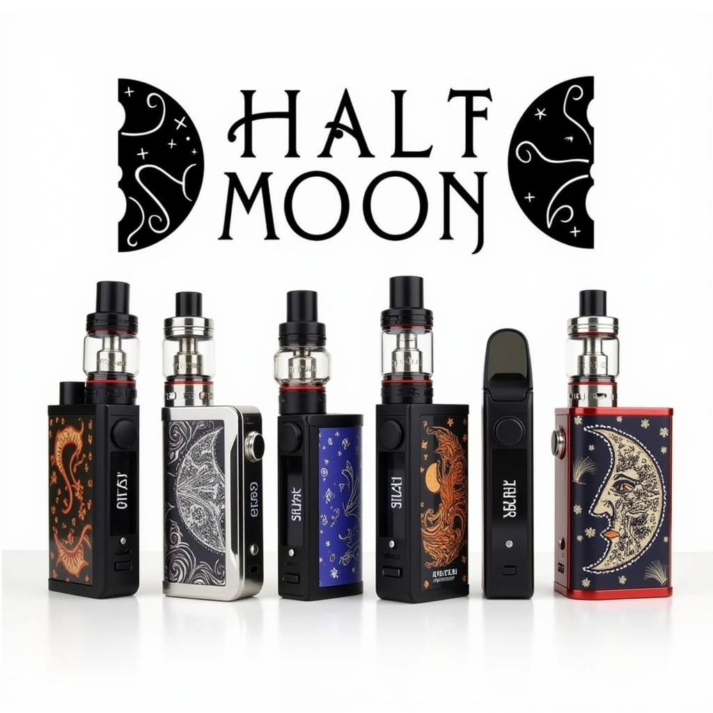 Variety of Vape Mods with Half Moon Mods