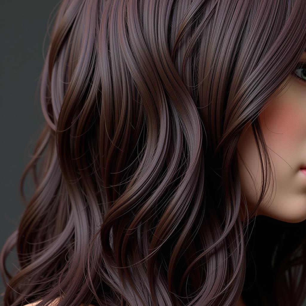 Digital Hair Rendering Example