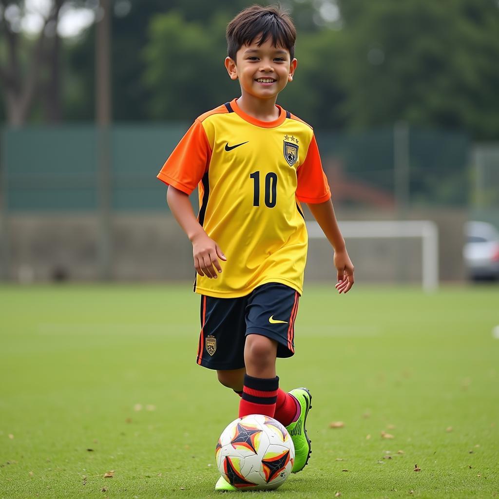 Diogo Cam at youth academy training