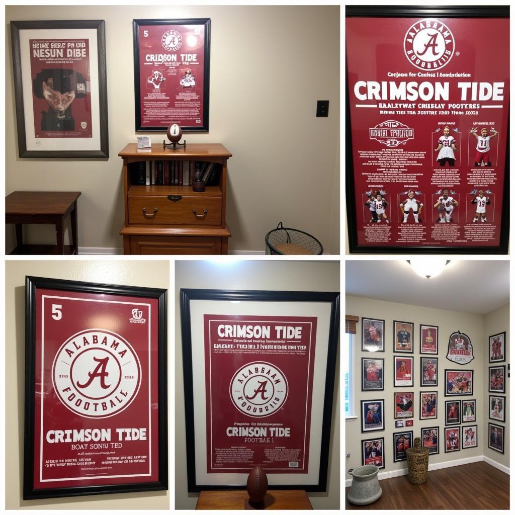 Creative Ways to Display Alabama Crimson Tide Football Posters