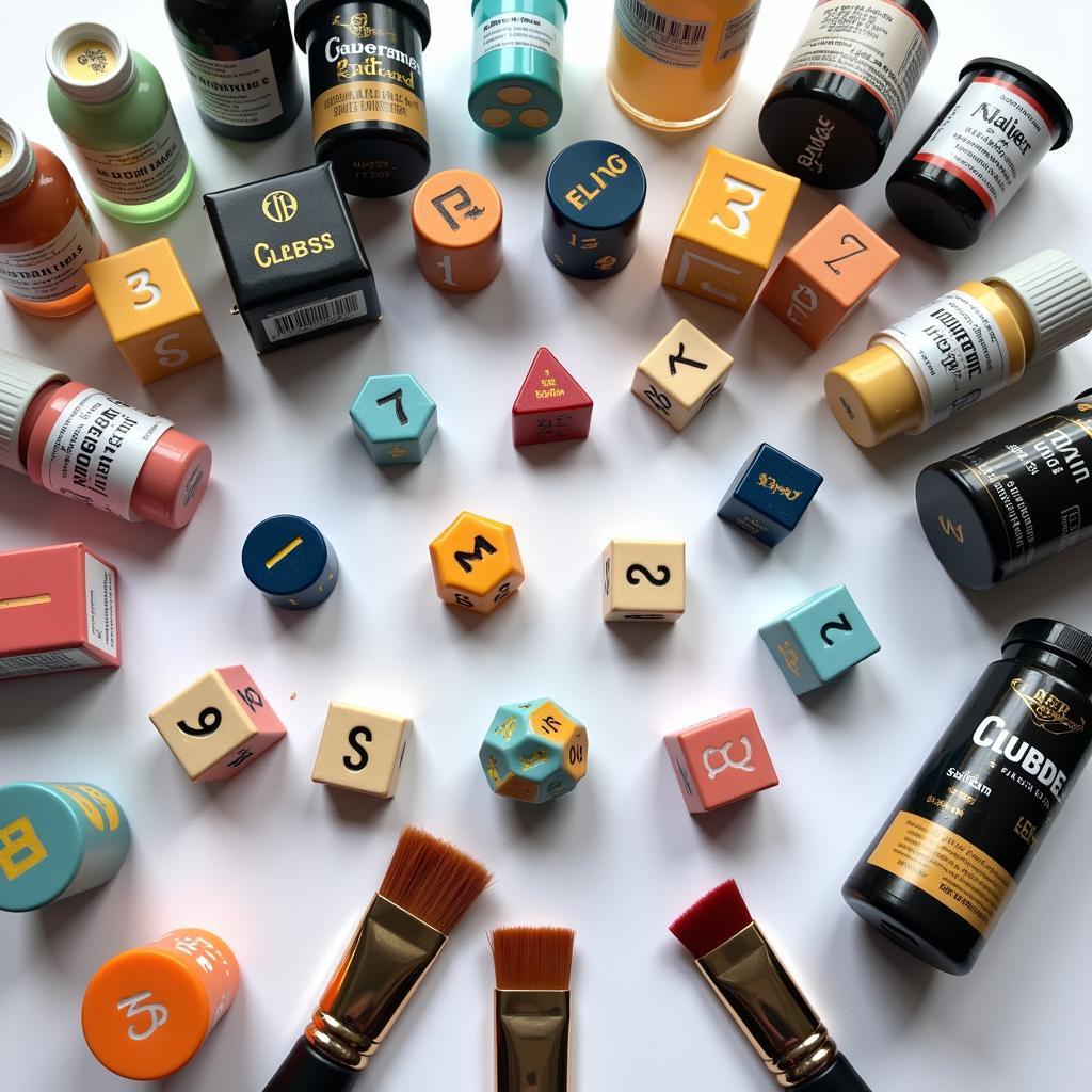 DIY dice making supplies