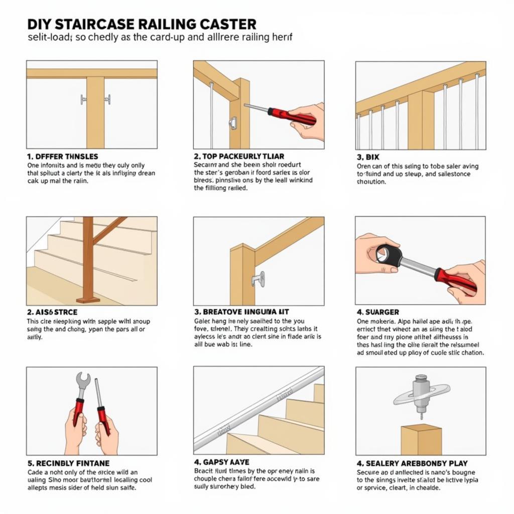 DIY Staircase Railing Kit Installation Process