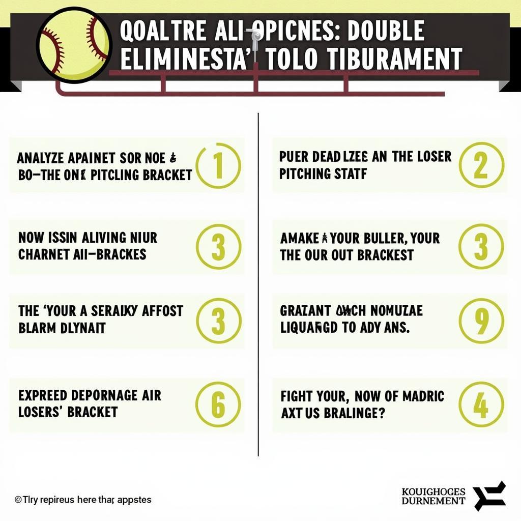 Strategic Approaches for Double Elimination Tournaments