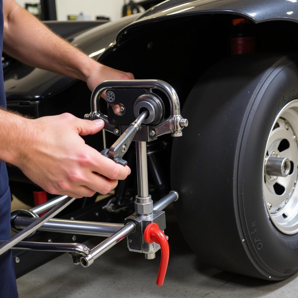 Drag Car Wheelie Bar Adjustment