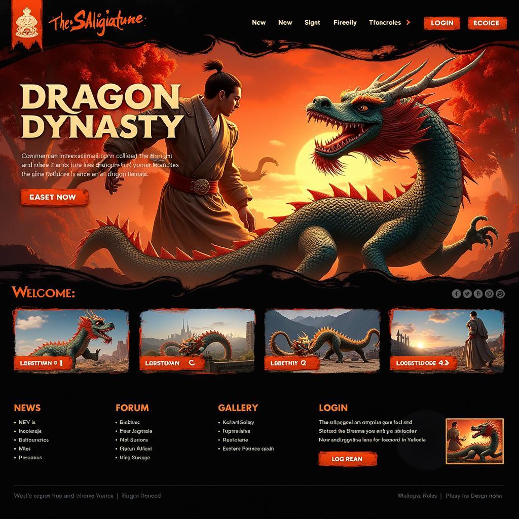 Yamal Dragon Dynasty Website Homepage