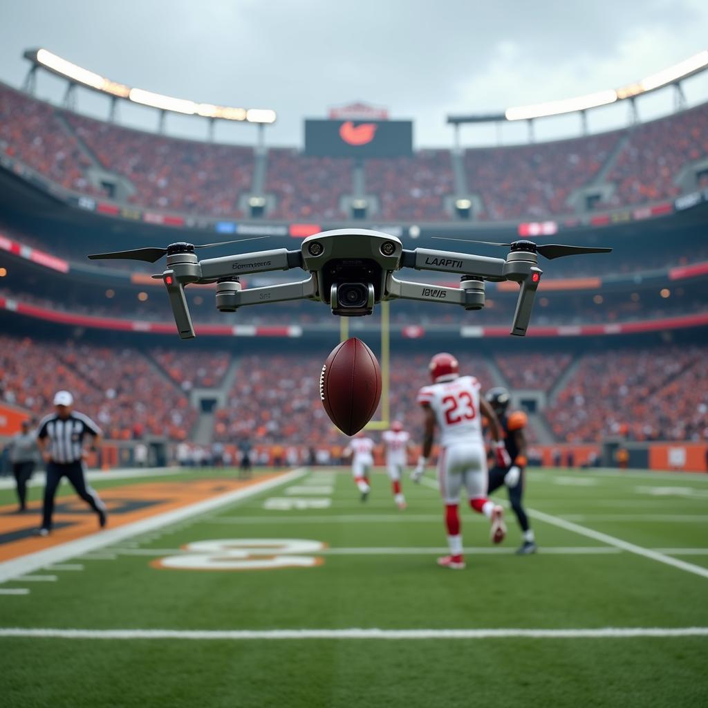 Drone Delivering Football