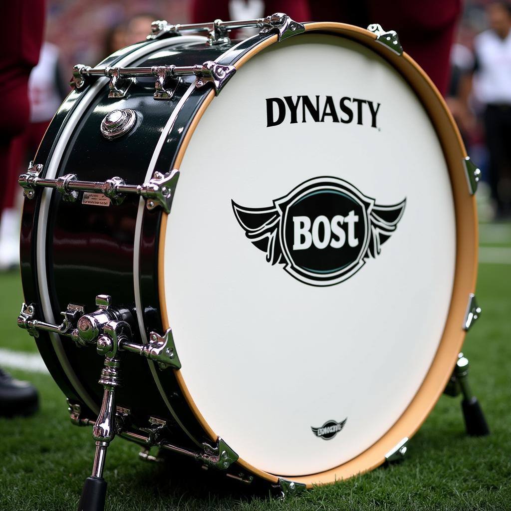 Close-up of a dynasty marching snare drum