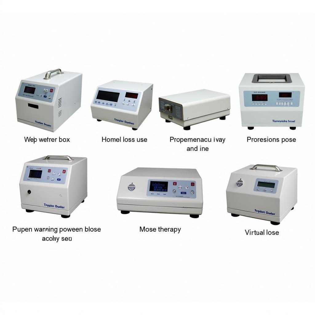 Different types of E stim power boxes