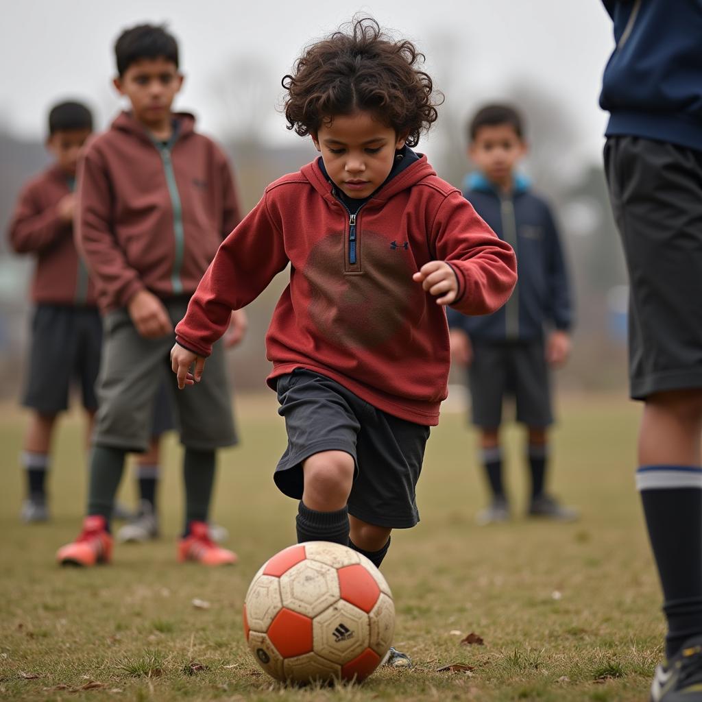 Yamal in early training