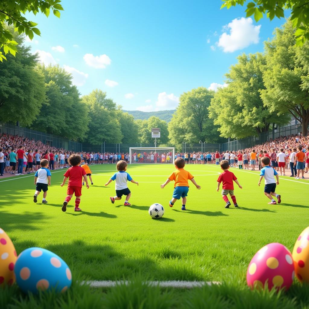 Youth Football Tournament during Easter