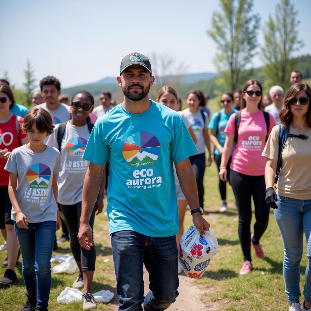 Yamal leads a community cleanup event